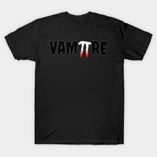 Vampire Halloween Pi fangs T-Shirt